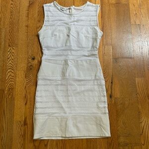Bebe white eyelet lace dress size small